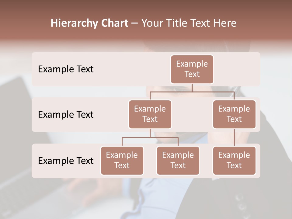 Notebook Kopfh Mann PowerPoint Template