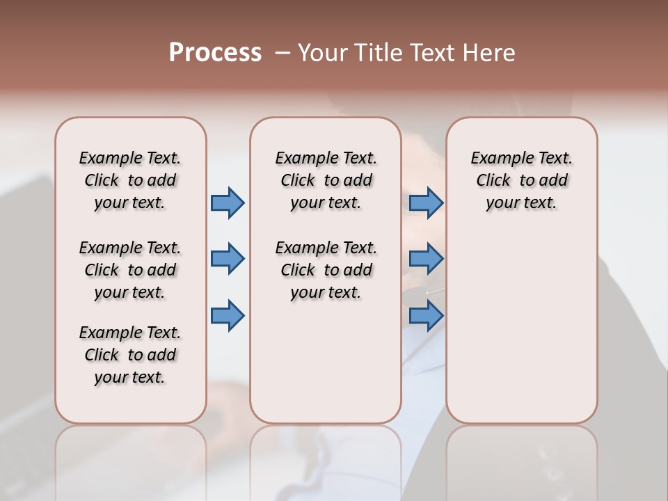 Notebook Kopfh Mann PowerPoint Template