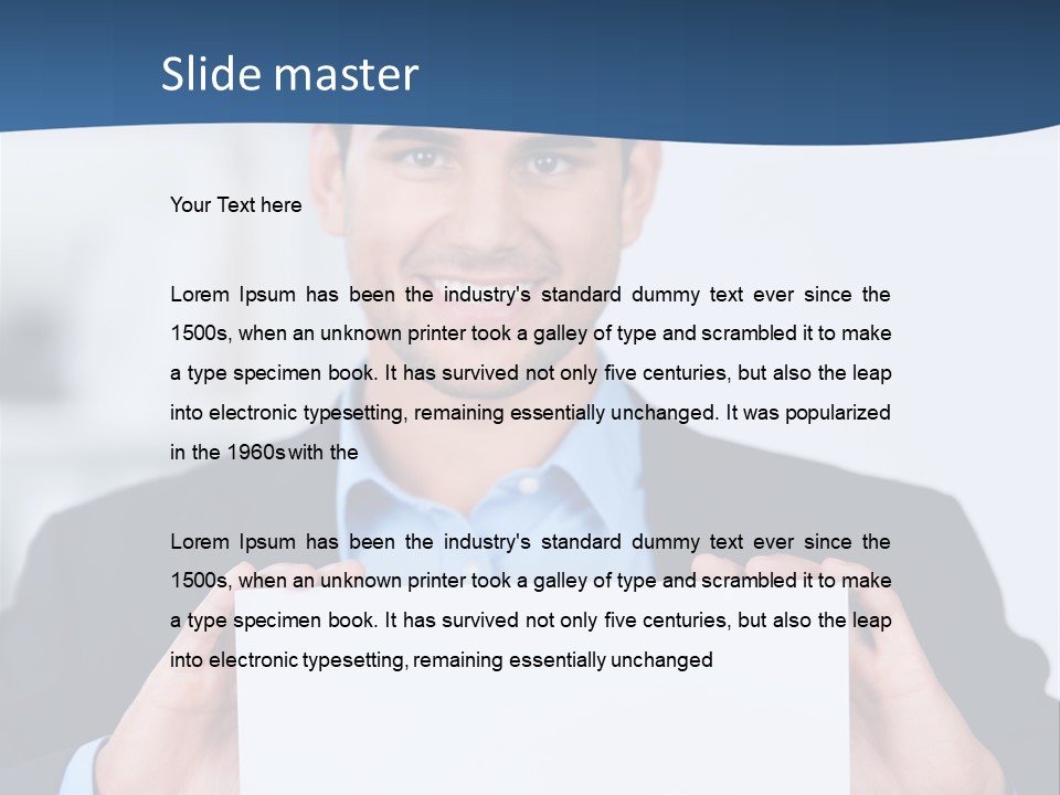 Halten Freiraum Beruf PowerPoint Template