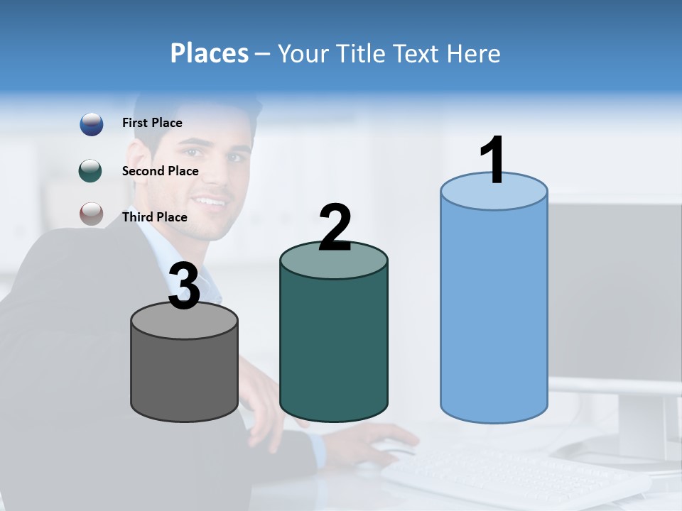 Mann Freiraum Entspannt PowerPoint Template