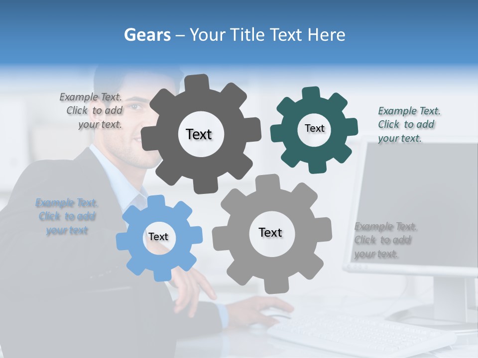 Mann Freiraum Entspannt PowerPoint Template