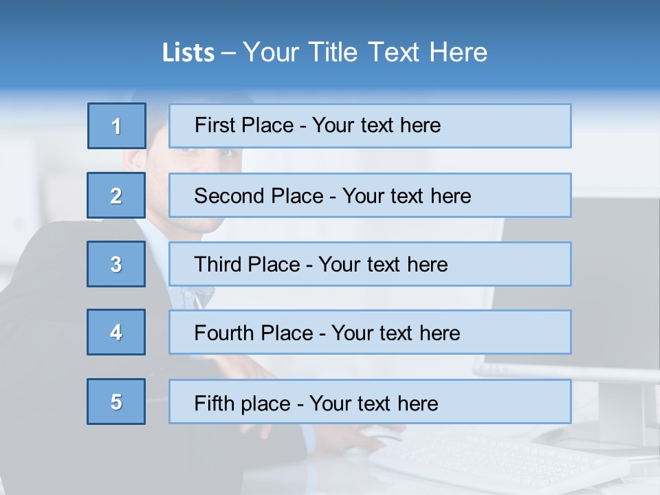 Mann Freiraum Entspannt PowerPoint Template