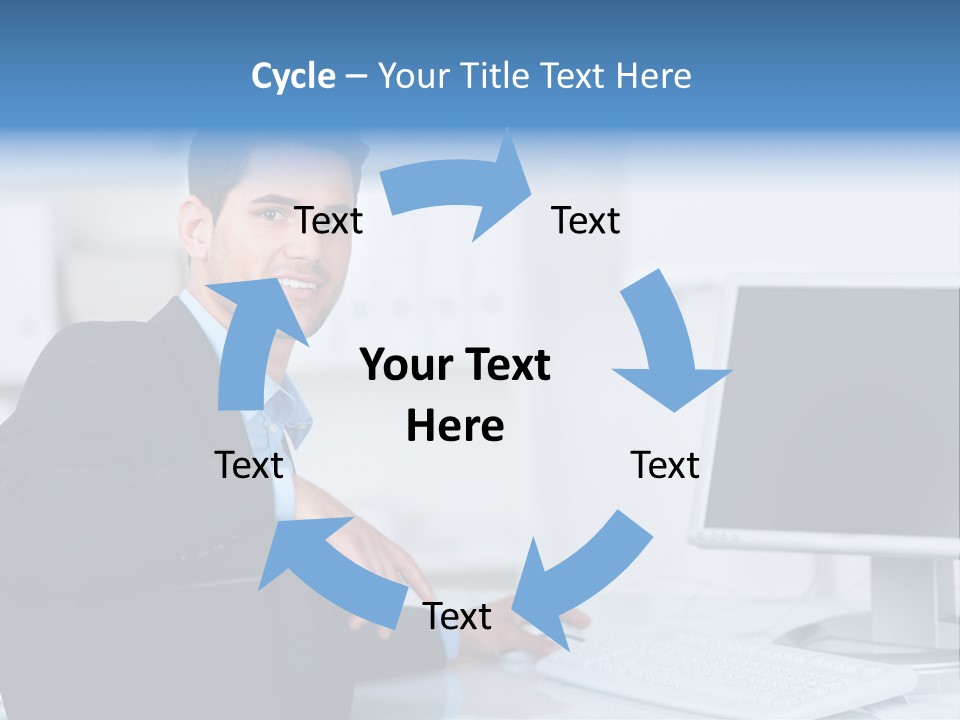 Mann Freiraum Entspannt PowerPoint Template