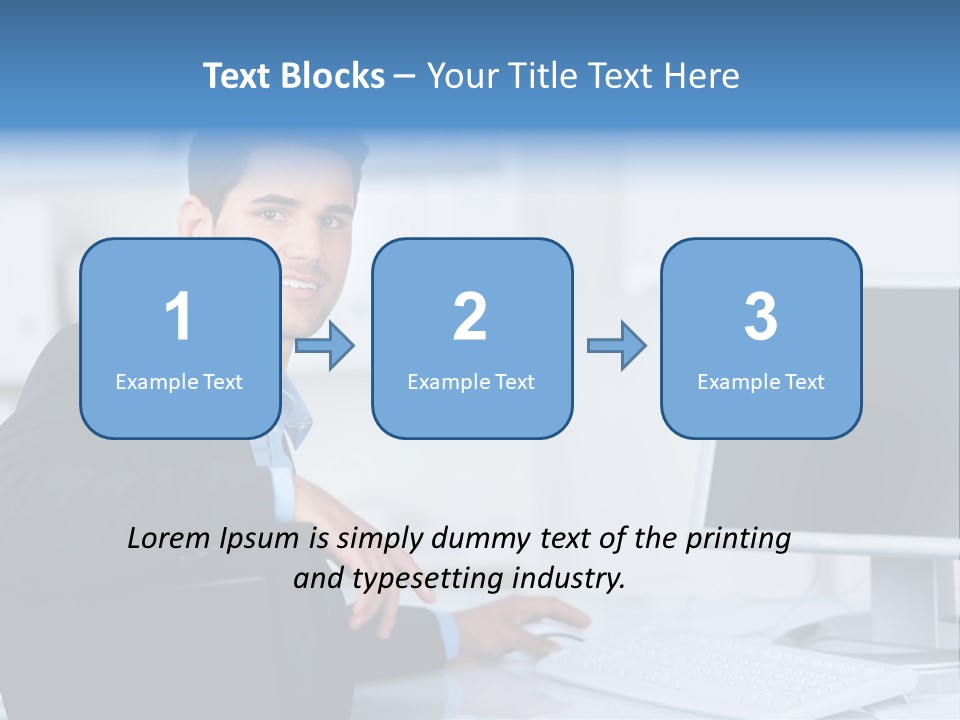 Mann Freiraum Entspannt PowerPoint Template
