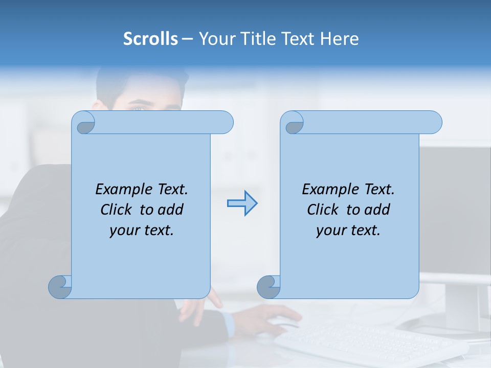 Mann Freiraum Entspannt PowerPoint Template