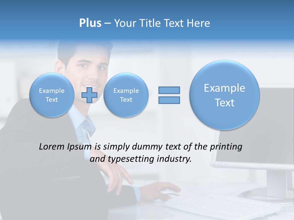 Mann Freiraum Entspannt PowerPoint Template
