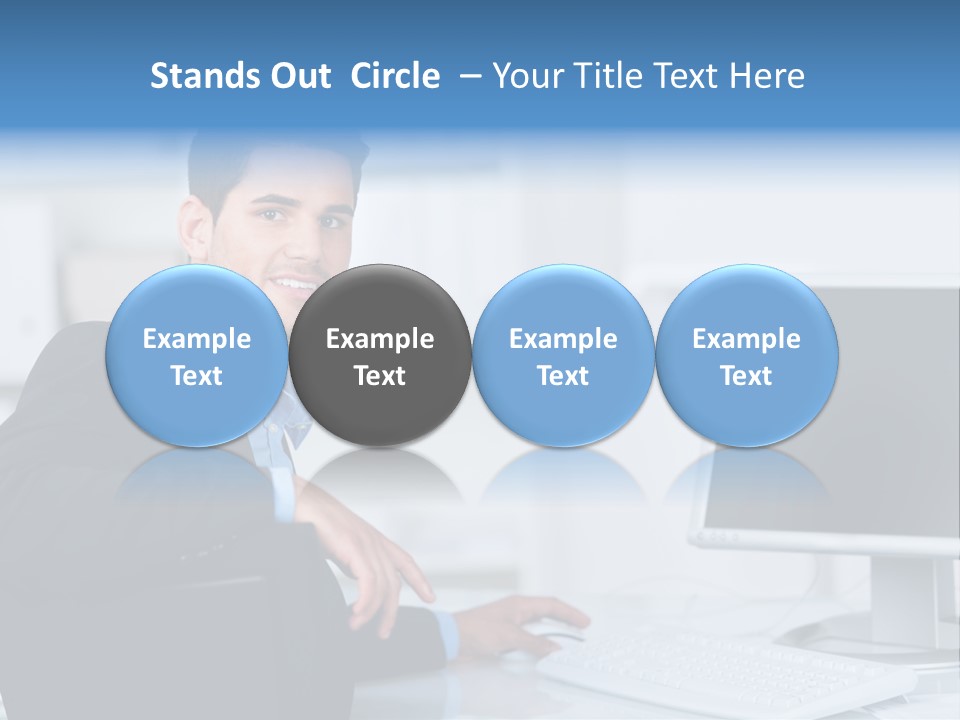 Mann Freiraum Entspannt PowerPoint Template