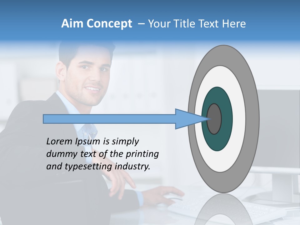 Mann Freiraum Entspannt PowerPoint Template