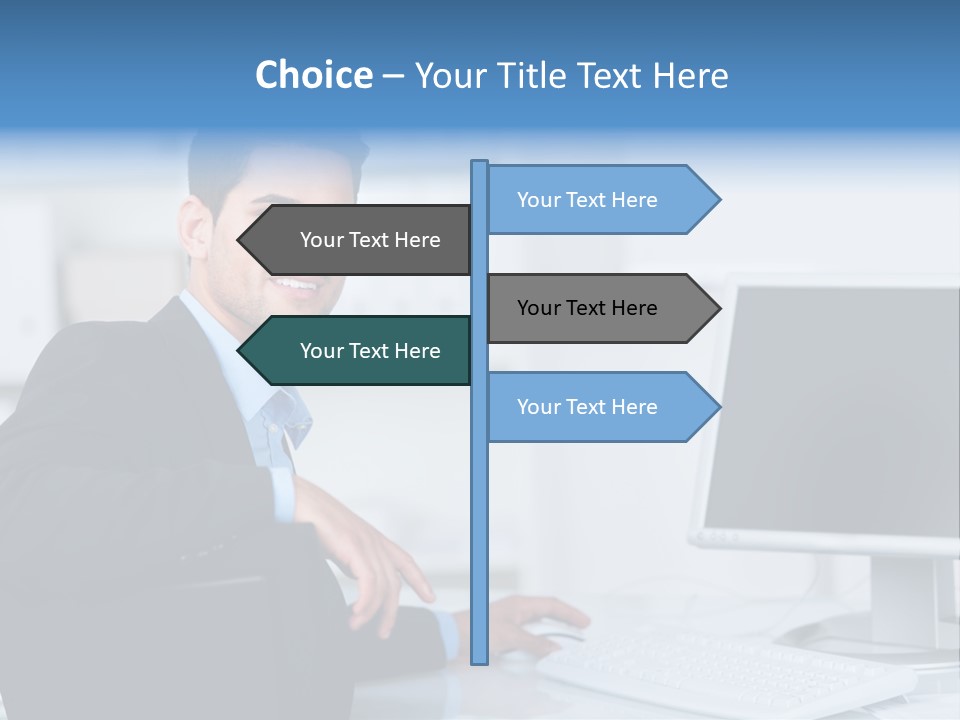 Mann Freiraum Entspannt PowerPoint Template