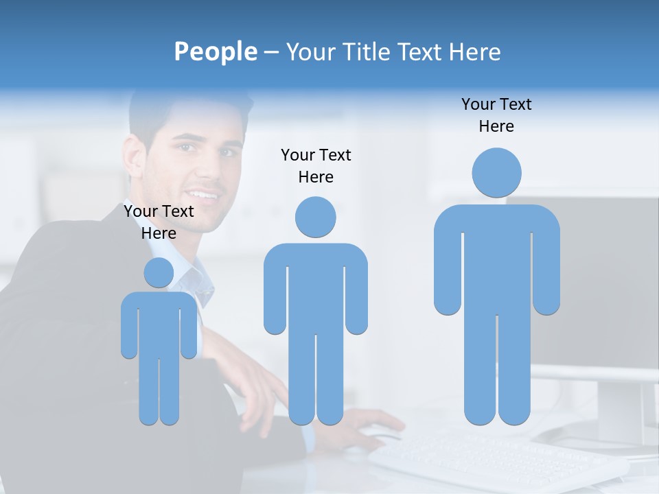 Mann Freiraum Entspannt PowerPoint Template