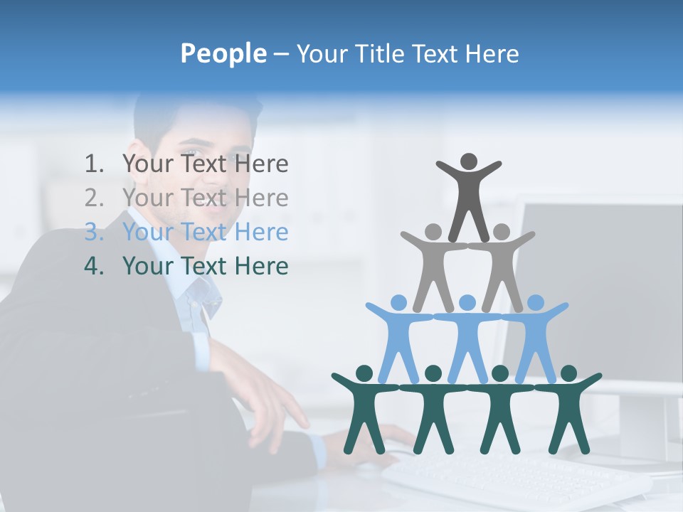 Mann Freiraum Entspannt PowerPoint Template