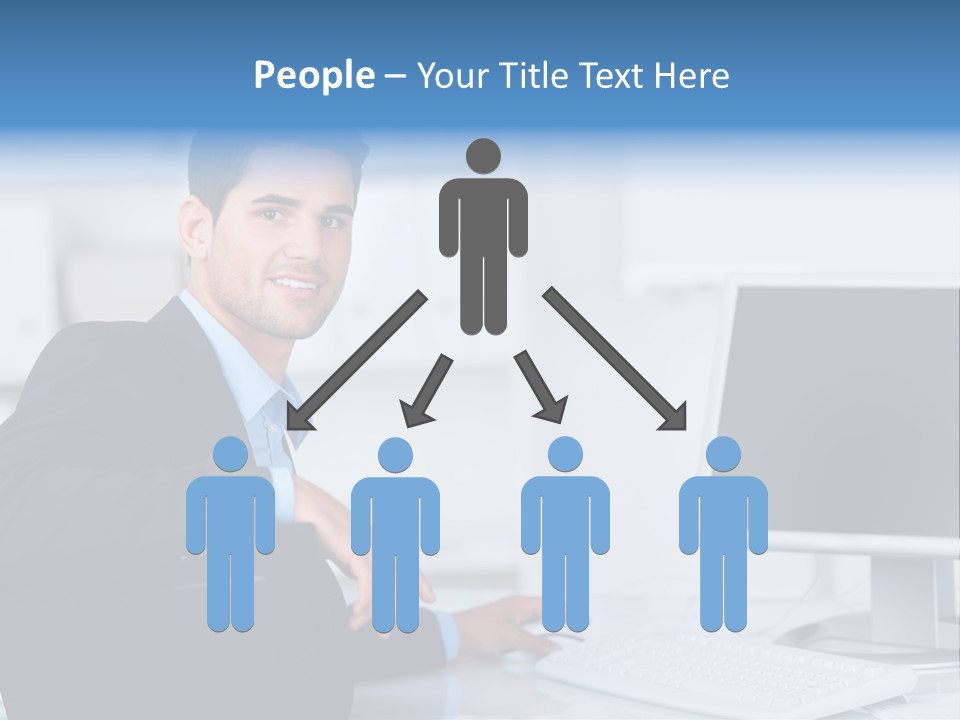 Mann Freiraum Entspannt PowerPoint Template