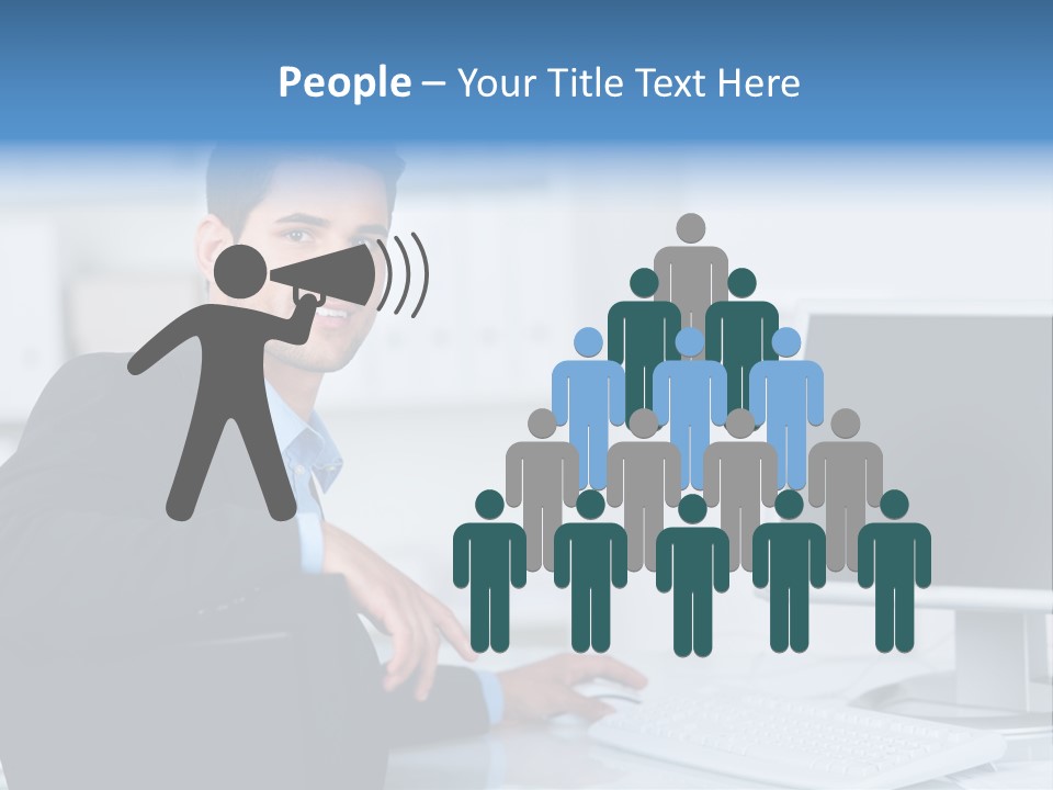 Mann Freiraum Entspannt PowerPoint Template