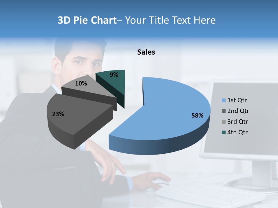 Mann Freiraum Entspannt PowerPoint Template