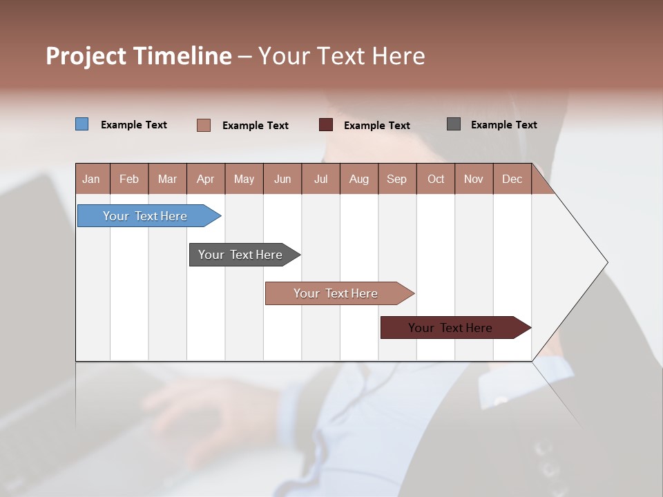 Berater Motiviert Headset PowerPoint Template