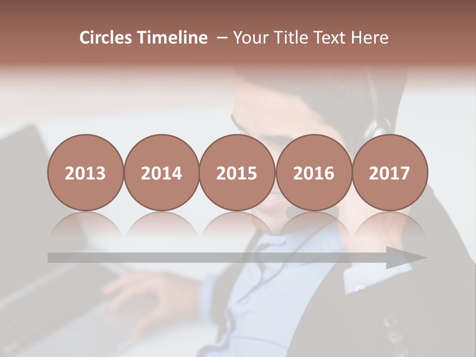 Berater Motiviert Headset PowerPoint Template