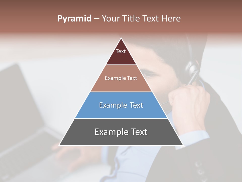 Berater Motiviert Headset PowerPoint Template