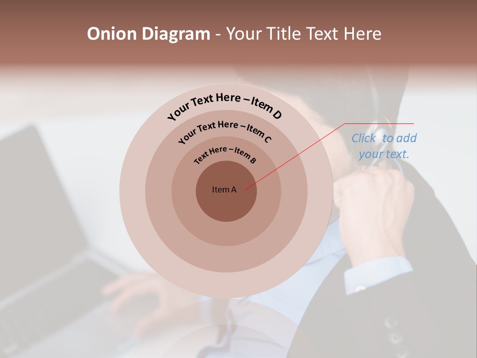 Berater Motiviert Headset PowerPoint Template