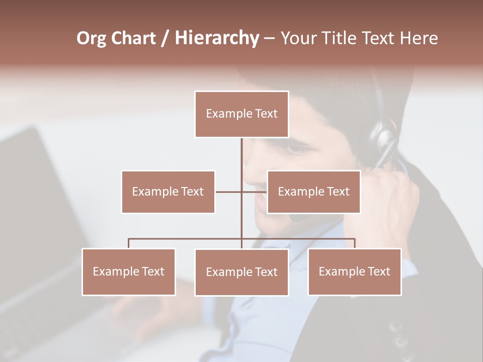 Berater Motiviert Headset PowerPoint Template