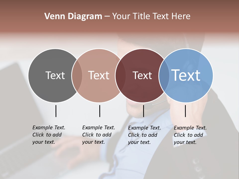 Berater Motiviert Headset PowerPoint Template