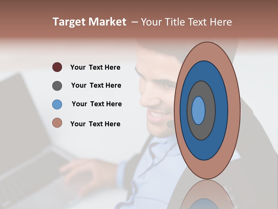 Berater Motiviert Headset PowerPoint Template