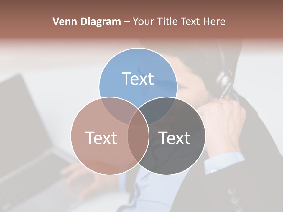 Berater Motiviert Headset PowerPoint Template