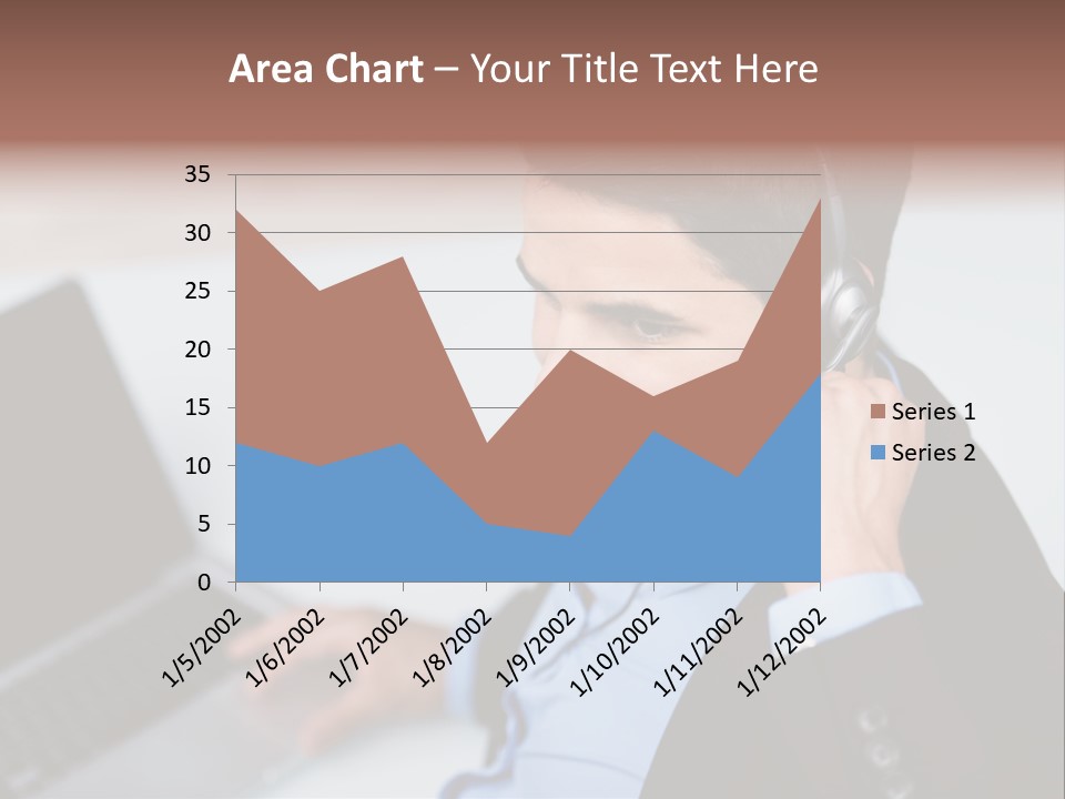 Berater Motiviert Headset PowerPoint Template
