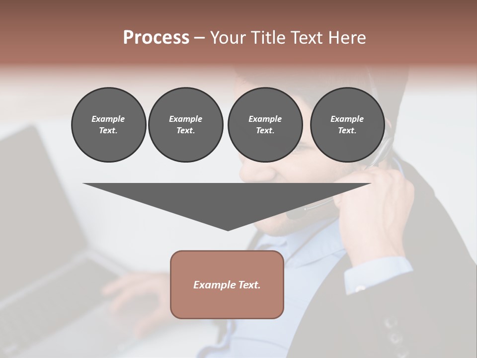 Berater Motiviert Headset PowerPoint Template