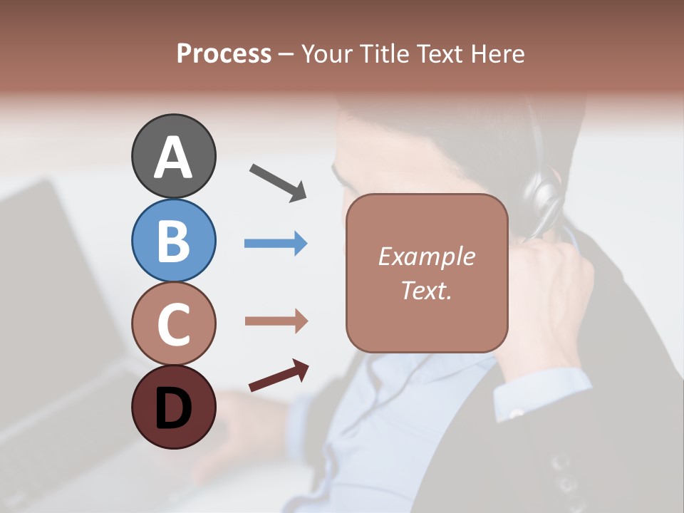 Berater Motiviert Headset PowerPoint Template