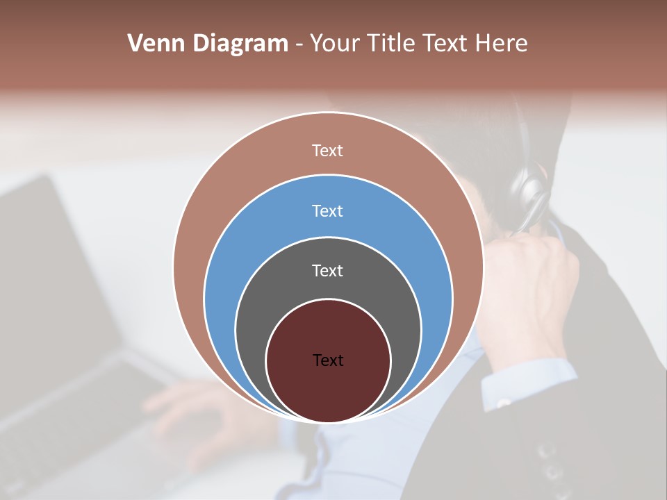 Berater Motiviert Headset PowerPoint Template