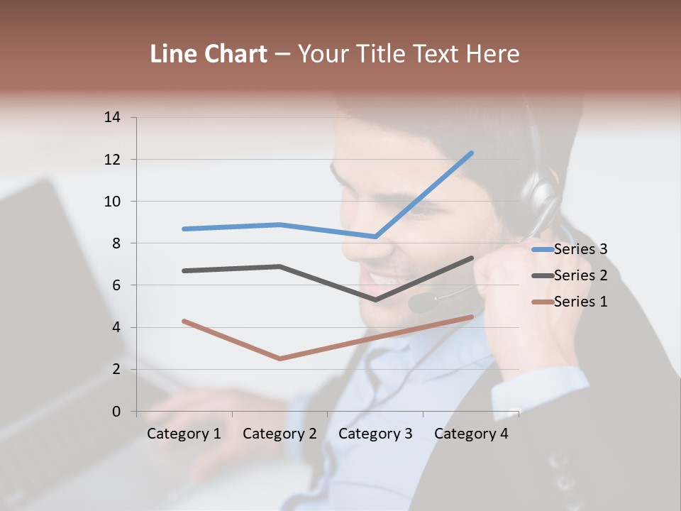 Berater Motiviert Headset PowerPoint Template