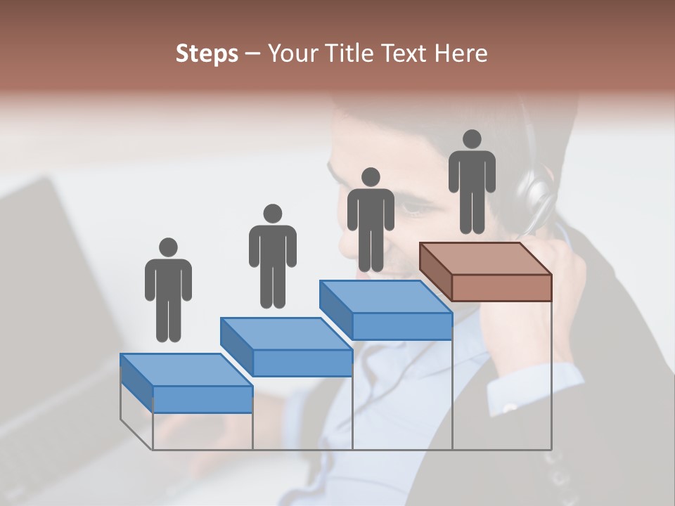 Berater Motiviert Headset PowerPoint Template