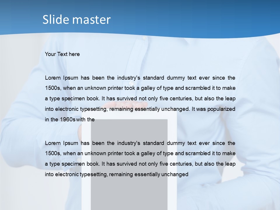 Lesen Manager Beruf PowerPoint Template