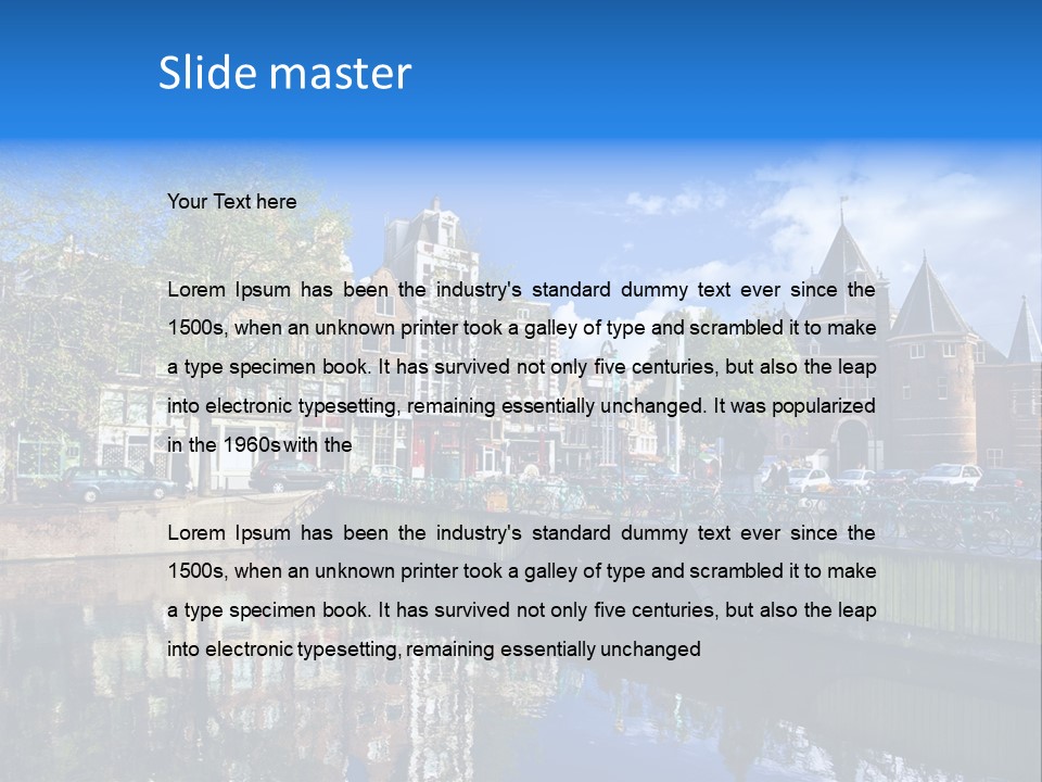 Architectural Transport Cars PowerPoint Template