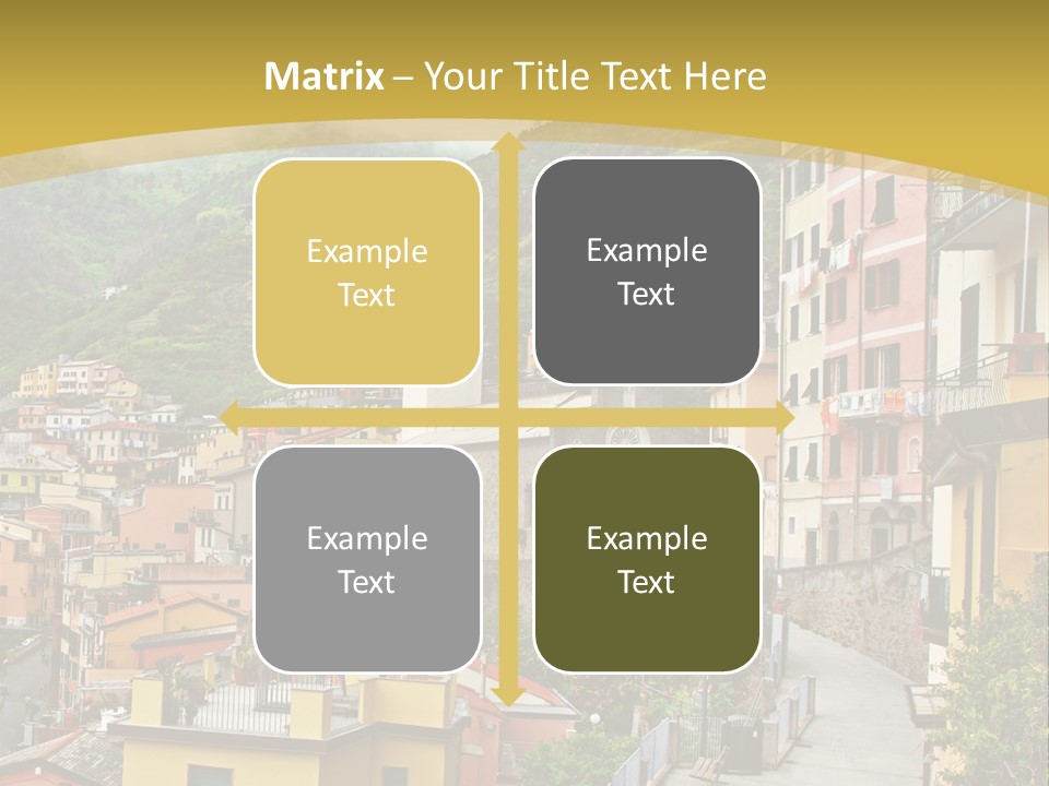 Water Rock Village PowerPoint Template