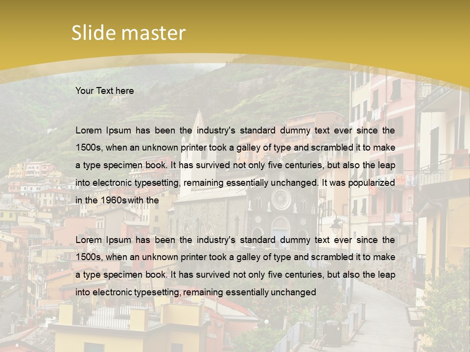 Water Rock Village PowerPoint Template