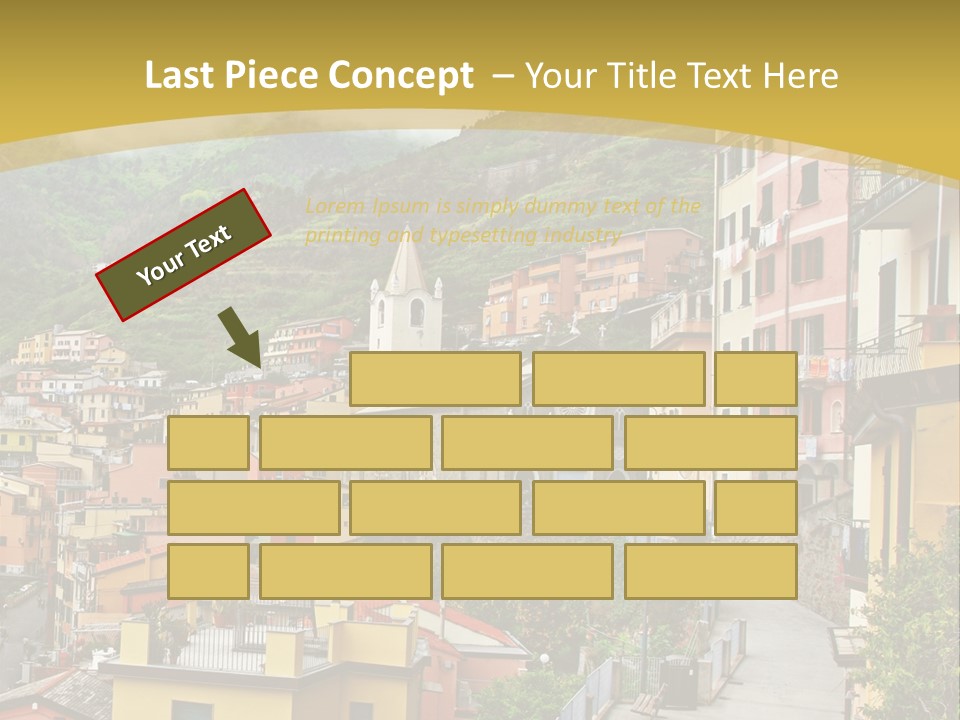 Water Rock Village PowerPoint Template