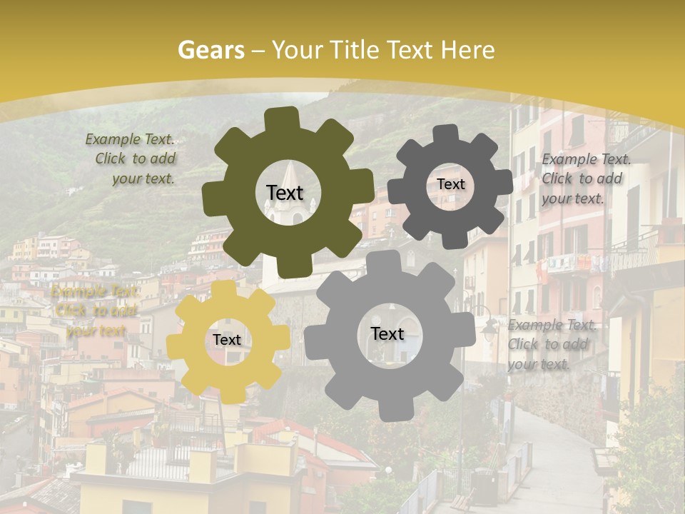 Water Rock Village PowerPoint Template