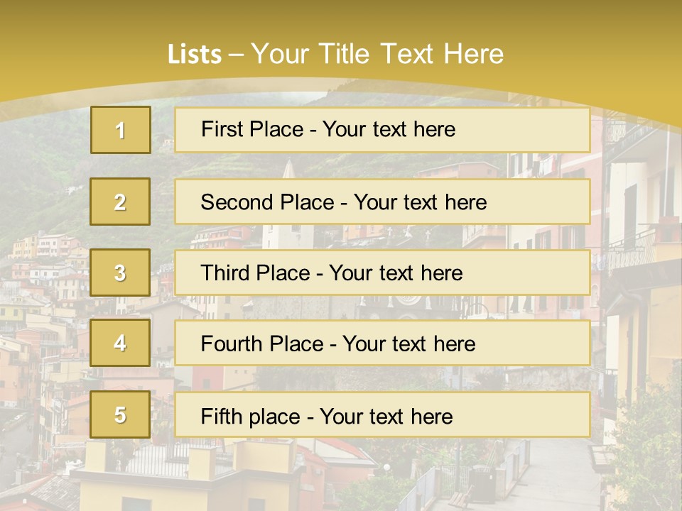 Water Rock Village PowerPoint Template