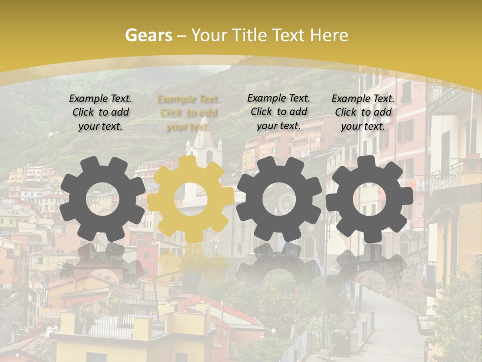 Water Rock Village PowerPoint Template