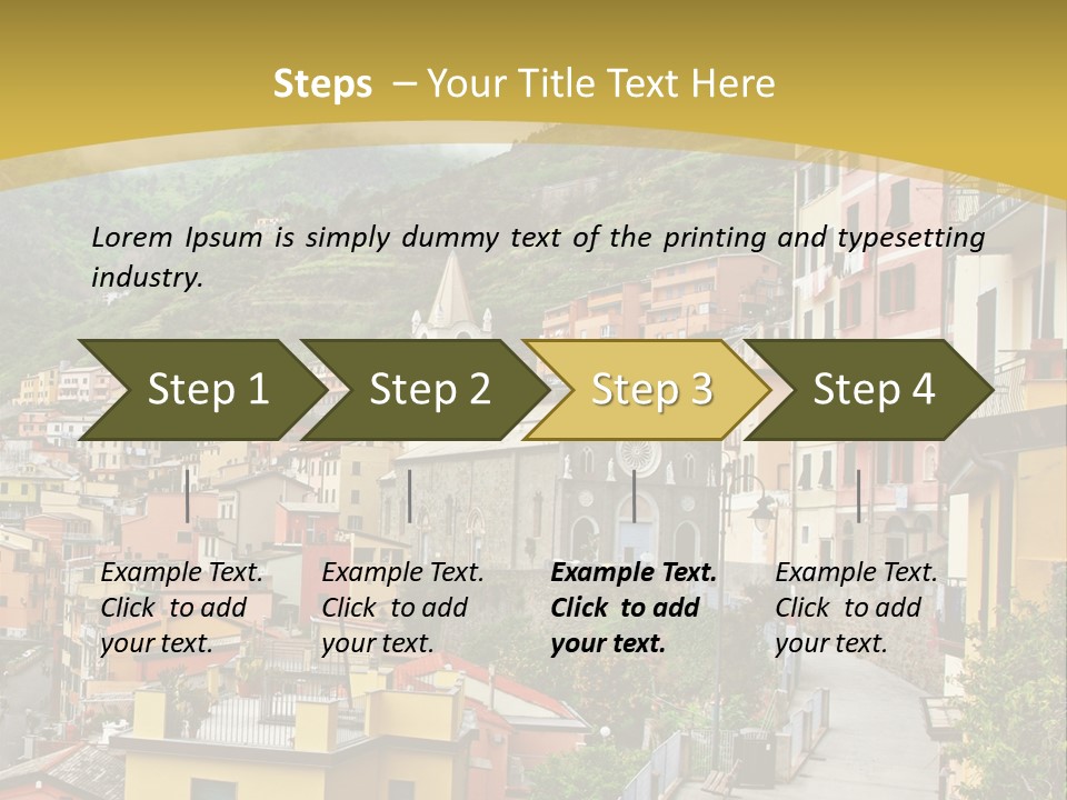 Water Rock Village PowerPoint Template