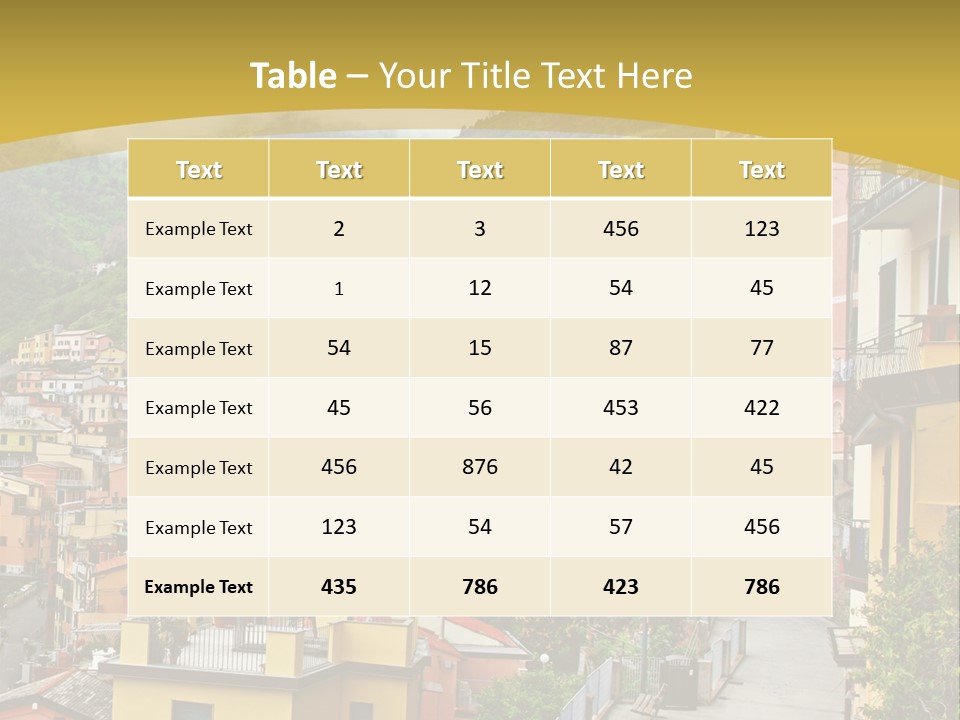 Water Rock Village PowerPoint Template
