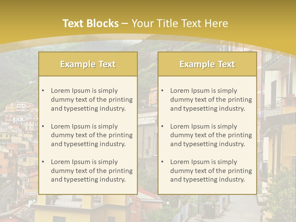 Water Rock Village PowerPoint Template