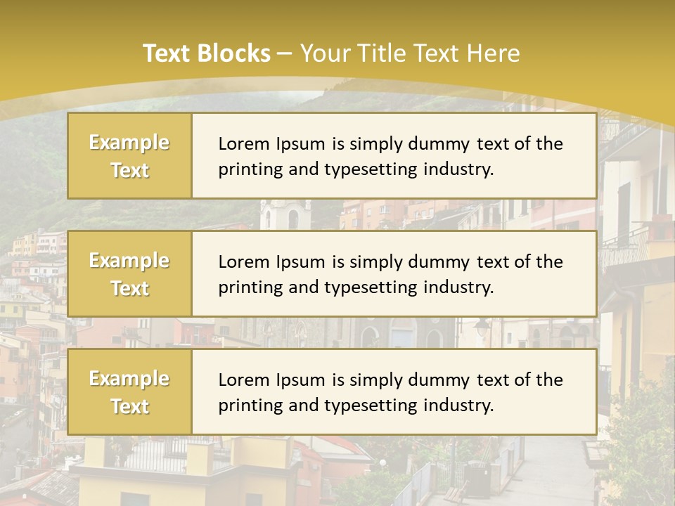 Water Rock Village PowerPoint Template