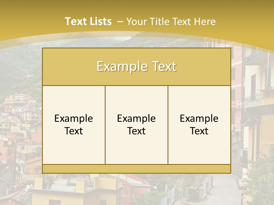 Water Rock Village PowerPoint Template