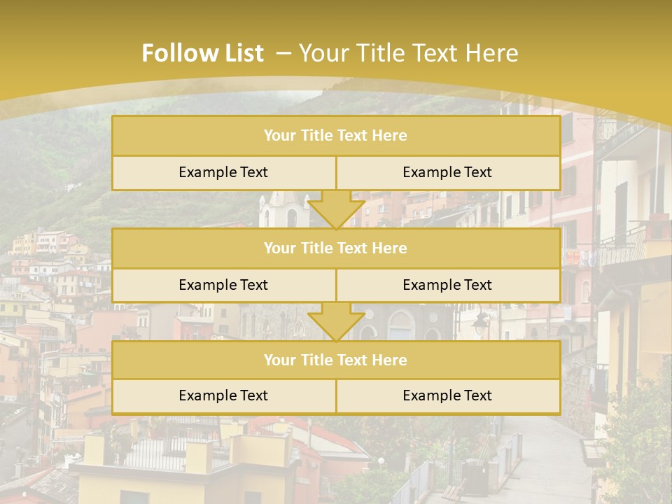 Water Rock Village PowerPoint Template