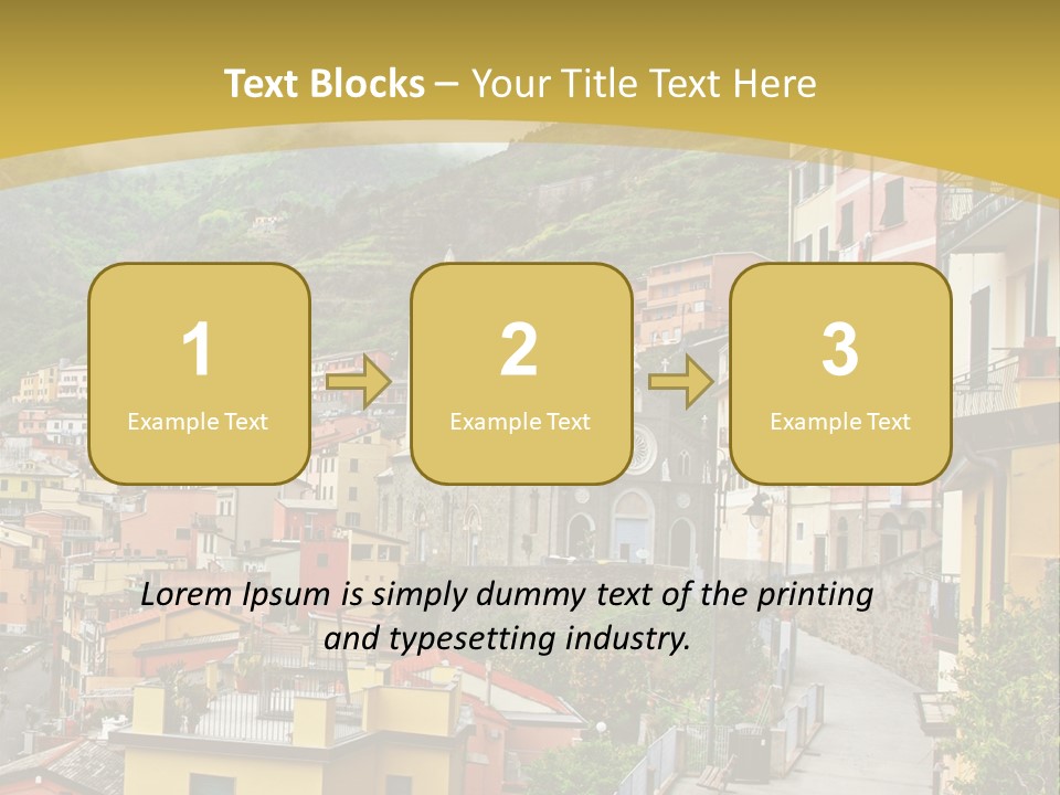 Water Rock Village PowerPoint Template