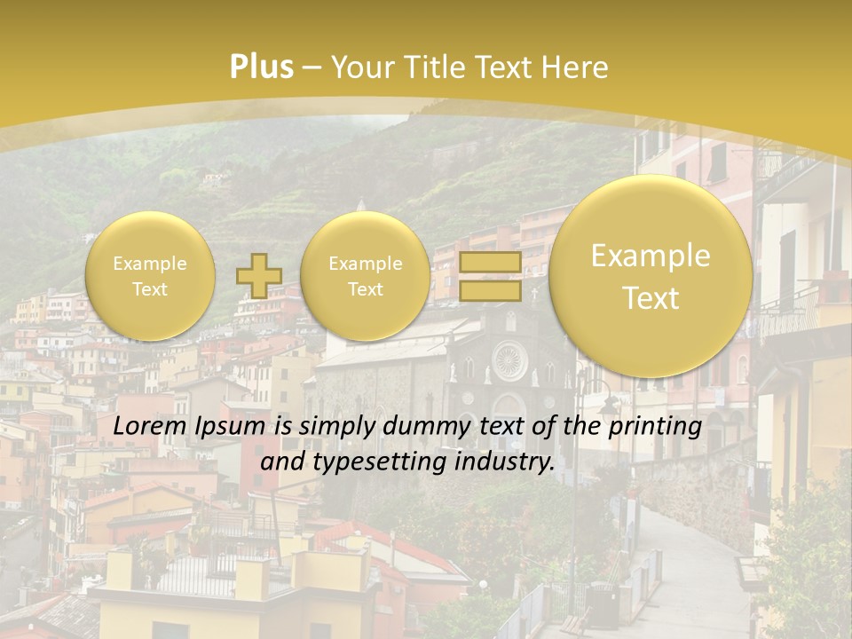 Water Rock Village PowerPoint Template