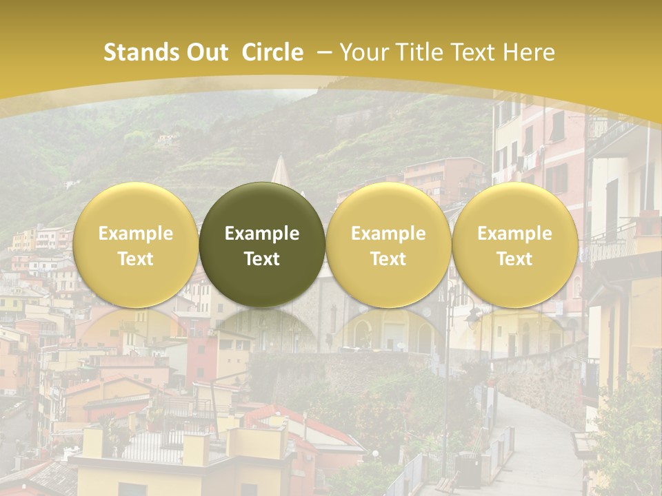 Water Rock Village PowerPoint Template