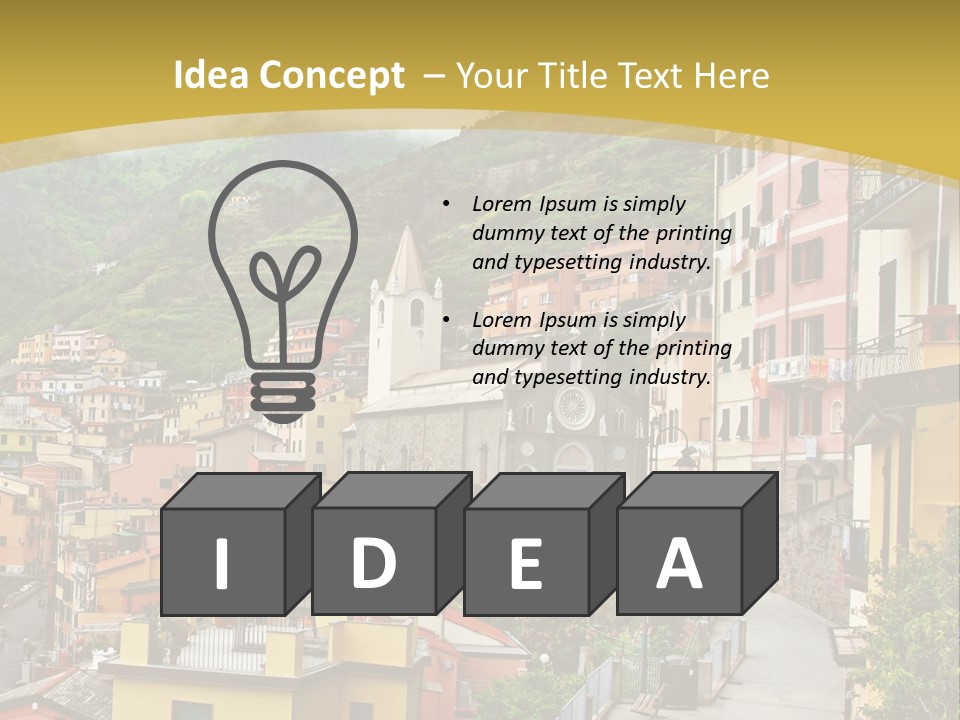 Water Rock Village PowerPoint Template